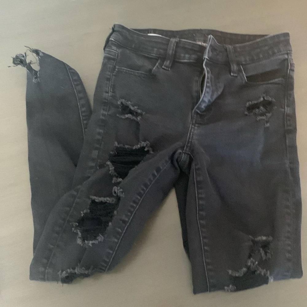 American Eagle ripped skinny jeans